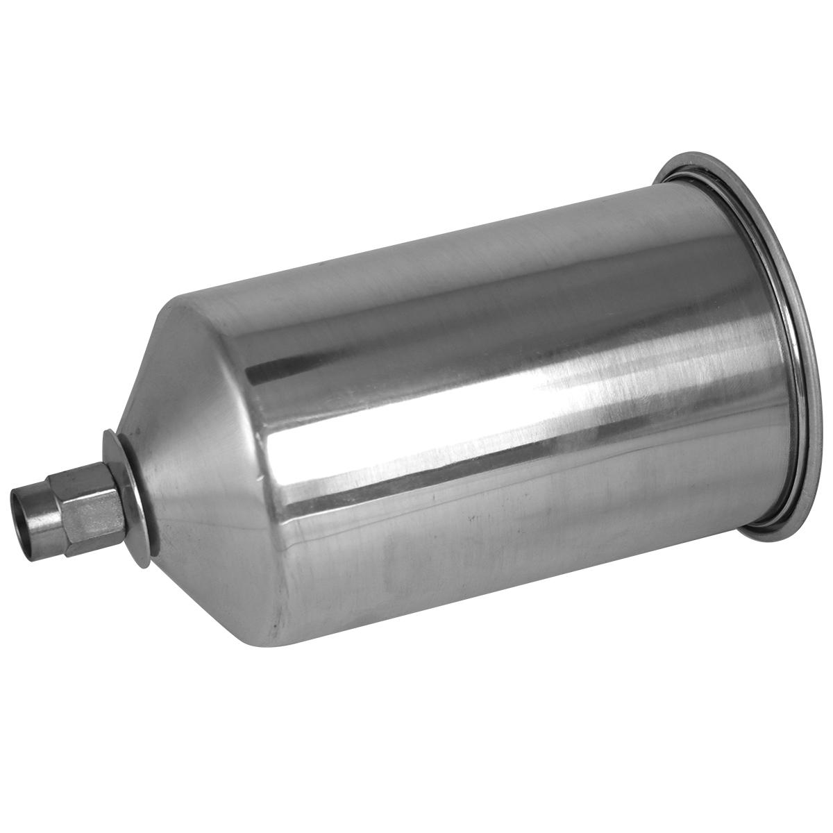 

1000ML Metal Spray Gun Cup - Gravity Feed Refillable Paint Sprayer Pot For Automotive Crafts Painting Spray Gun Accessories