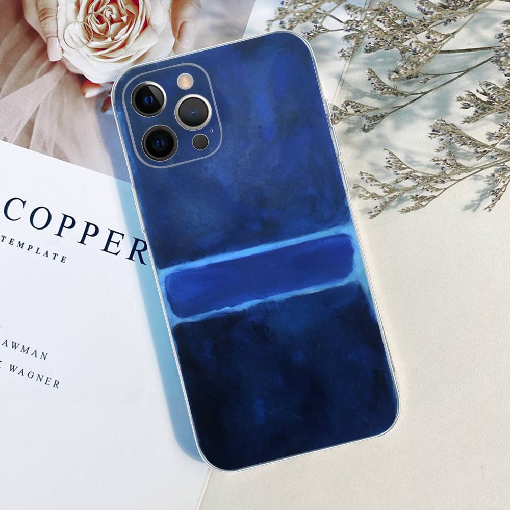 Abstract Art M-Mark R-Rothko Phone Case For IPhone 11 13 16 12 17 14 15 Pro Max Plus Soft Clear Back Cover Coque
