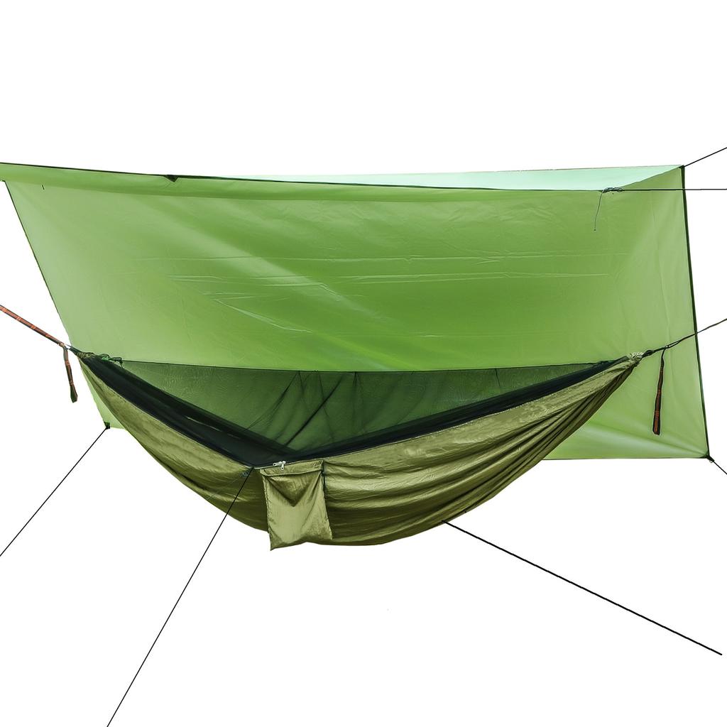 Waterproof Mosquito Net Hammock Canopy Set Anti Mosquito Camping Hammock with Sunshade