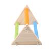 Bird Wooden Perch Wooden Platform Natural Wood Stand Toy Branch for Birds(Triangle)