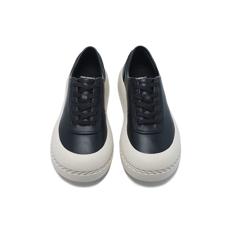 Li-Ning 1990 Mysterious Chain Thick Sole Height Increasing Casual Non-Slip Wear-Resistant Low-Top Skate Shoes Women Sneaker Black ALHT038-2