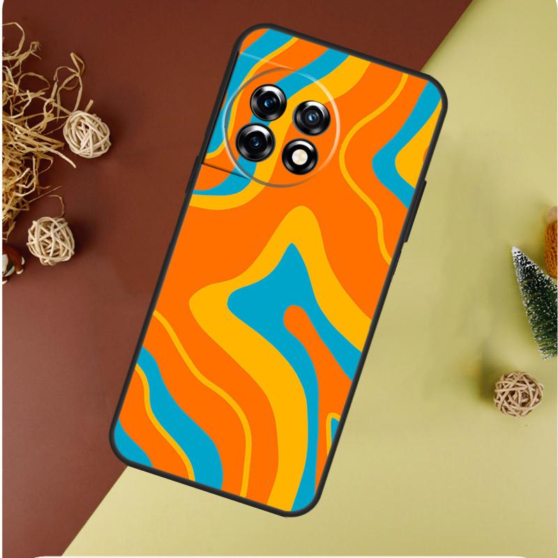Liquid Swirl Abstract in Blue Grey For OnePlus Nord 4 CE 3 2 Lite N20 N30 9 10 Pro 8T 9RT 10T 10R 13R 12R 11 12 13 Phone Case