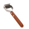 Pet Grooming Brush Stainless Steel Double Sided Dematting Deshedding Brush Dogs Shedding Tool with Wooden Handle