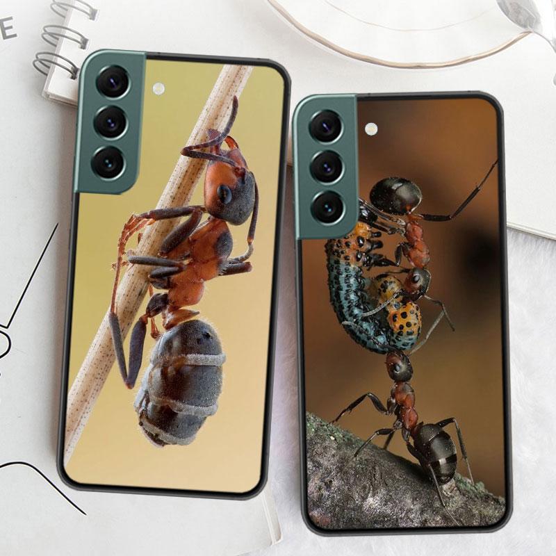 Red Fire Ants, Worker Ants Phone Case For Samsung Galaxy S22 S25 Ultra S21 S10 Plus S26 Edge S20 S23 S24 FE Cover Silicone S