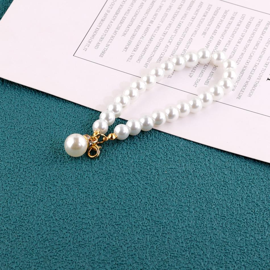 Korean Pearl Keychain & Glass Bead Phone Lanyard Set - Stylish Beaded Bracelet & Car Keychain DIY Kit