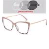 Tea Leopard Frame Cat Eye Prescription Glasses For The Nearsighted Blue Light Blocking Women Myopes Lunettes 0 -0.5 -0.75 To -6