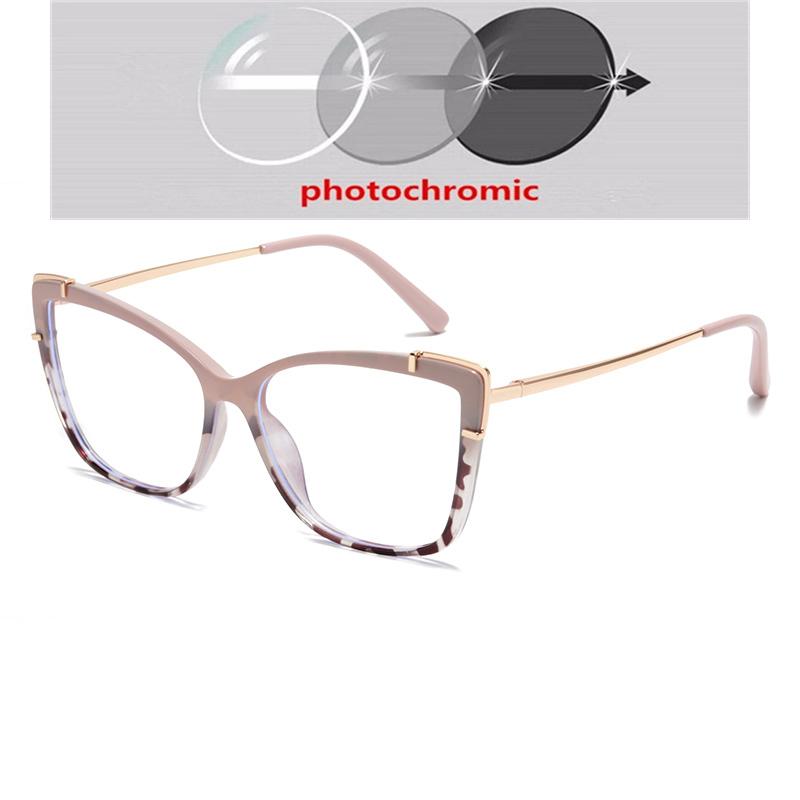 Tea Leopard Frame Cat Eye Prescription Glasses For The Nearsighted Blue Light Blocking Women Myopes Lunettes 0 -0.5 -0.75 To -6