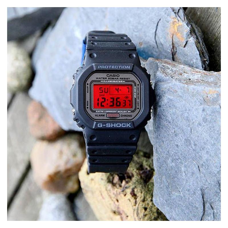 Casio CASIOG-Shock Series Impact Resistant Structure Quartz Movement Resin Strap Japanese and Korean Watch Men's Watch Black Dial DW-5000ML-1JF
