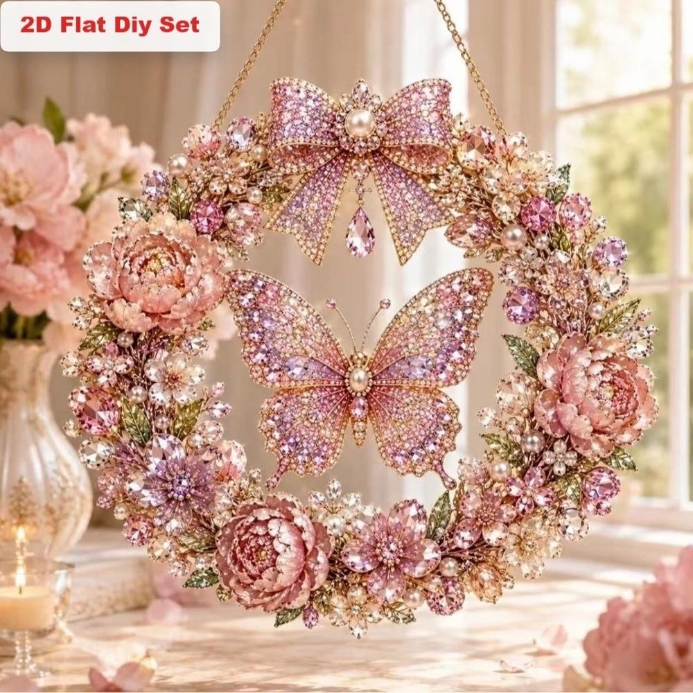 Cat DIY Painting Kit Butterfly Art Hanging Decor Christmas Decor