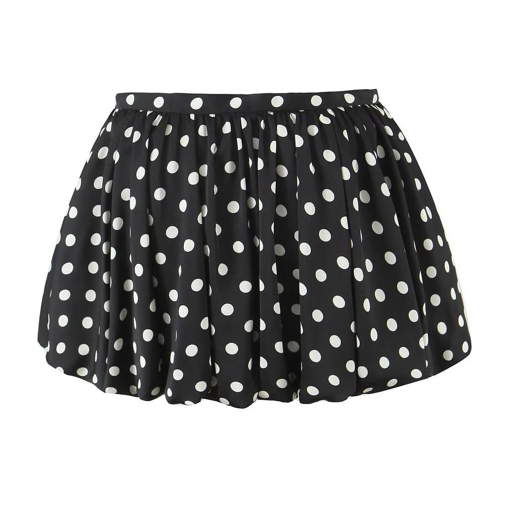 European and American Style, New Women's Clothing, Foreign Style, Versatile, Fashionable Polka Dot Bud Skirt Skirt