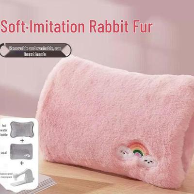 Regenbogen Wiederaufladbarer Plüsch Wärmflasche