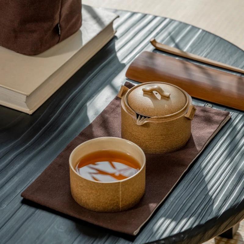 Чайный набор Edenus из циншуйской глины для путешествий - Плавное плавание