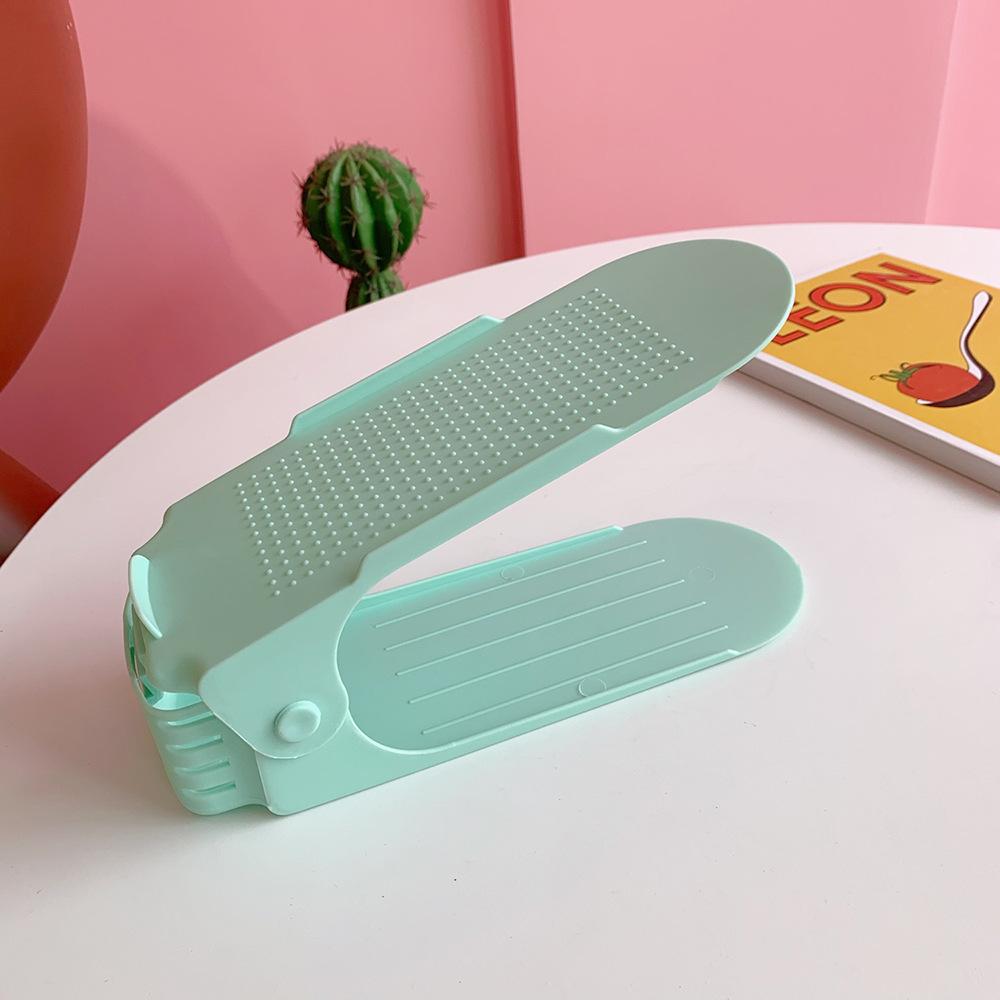 6Pcs Durable Adjustable Shoe Organizer Footwear Support Slot Space Saving Cabinet Closet Stand Shoes Storage Rack Shoebox