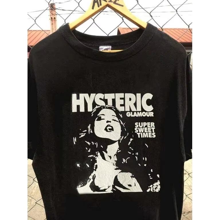 90s American Rock Aesthetic Sexy Unisex Portrait Graphic Tee Cotton Unisexs Unisexs Tshirt Summer Streetwear