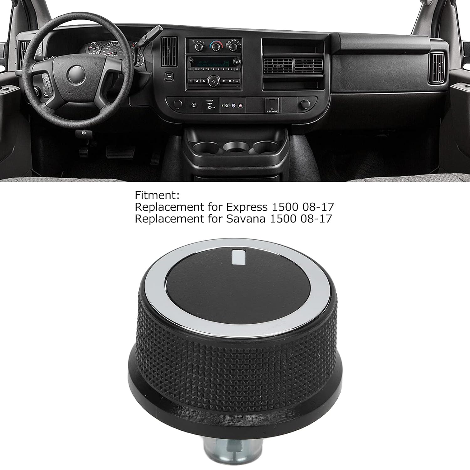 AC Temperature Control Knob Climate AC Heater Control Knob Compatible Temp Control Heater Air Conditioner 84141127 Replacement for Express 1500 08-17