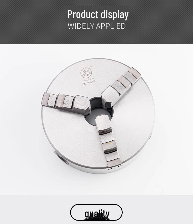 Chuck Yuan Pai K11160 Self-Centering Lathe Chuck with Forward & Reverse Linked Three Jaws