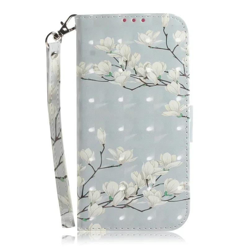 New Painted Case for Xiaomi Poco M6 X6 C65 Pro Wallet Case Xiomi Mi PocoM6 PocoX6 Pro PocoC65 Cartoon Flower Leather Book Cover