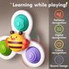 3PCS Pop Suction Cup Spinner Toys for  Boy and Girl Novelty Spinning Tops Toddler Toys Sensory Baby Toys for Toddlers Birthday Gift for Infant