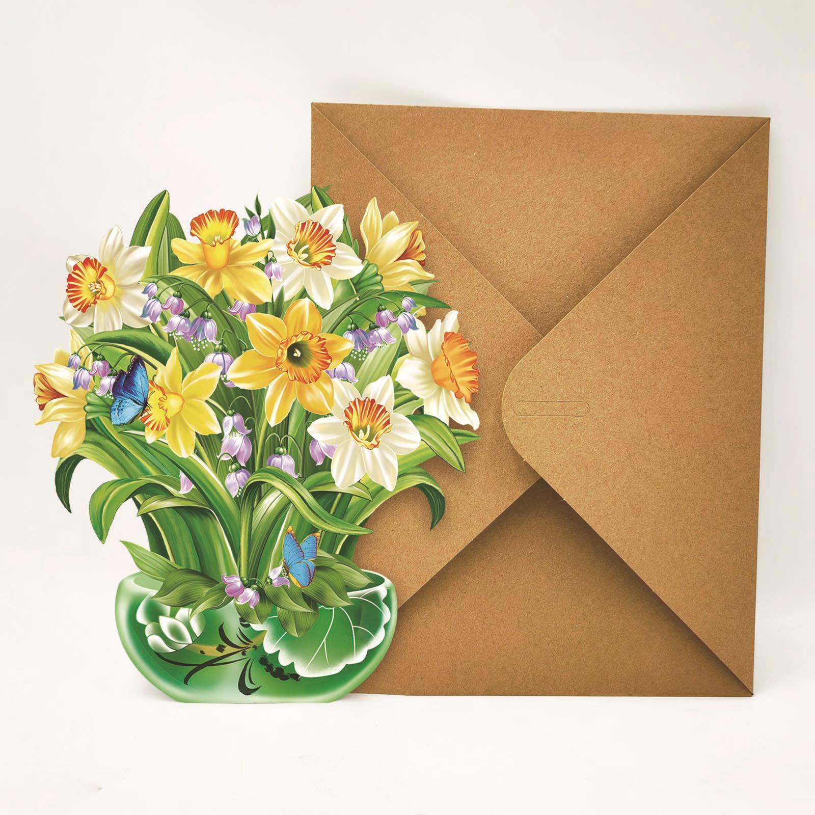 

Премиальная 3D открытка-букет с цветами, подарок на День матери, День святого Валентина, годовщину, поздравительные открытки ручной работы, благодарственные пожелания, подарки