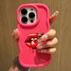 LZ18 Lips Kiss Wave Silicone Phone Cases for Samsung A15 S23 FE S24 Ultra A34 A54 A14 A55 Motorola G32 OnePlus Soft Cover