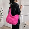 Borse a Spalla in Cotone Piumino per Donna Moda Borse a Mano in Cotone Spaziale Pieghettate a Bolle da Donna Grande Capacità Borsa a Tracolla Totes