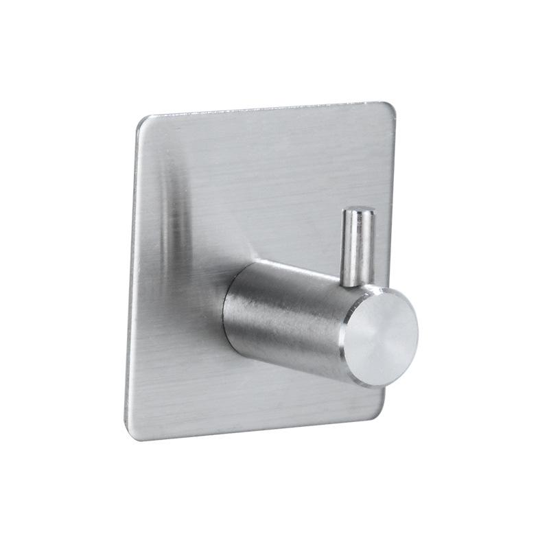 Gold & Black Self-Adhesive 304 Stainless Steel Coat and Hat Hook - No-Punch, Nail-Free, Behind-Door Design.