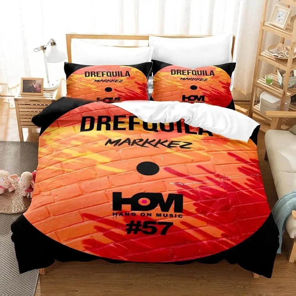 DJ Hip Hop Lit Killah Bedding Set Boys Girls Twin Queen Size Duvet Cover Pillowcase Bed Kids Adult Fashion Home Textileextile
