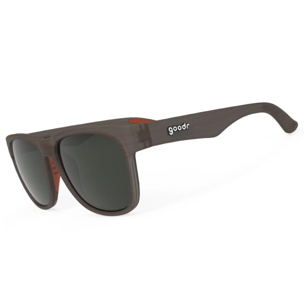 

Солнцезащитные очки Goodr BFG Series с поляризацией, УФ-фильтром, без цветного зеркала, для мужчин и для горного туризма. Knock it [goodr] Легкие, линзы, защита, скольжение,