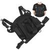 Walkie Talkie Brust Front Pack Tasche Taktik Outdoor Weste Rig Tragetasche Aufbewahrungstasche Schwarz