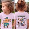 DogMan Kids T-Shirt Birthday Gift School Event Girls and Boys Double-Sided Print Cute and Funny Cartoon Short-Sleeved Shirt