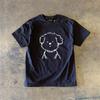 Pure Cotton Short Sleeve Tshirt Unisex Loose Fit American Retro Style Breathable Summer Top For Unisex And Unisex