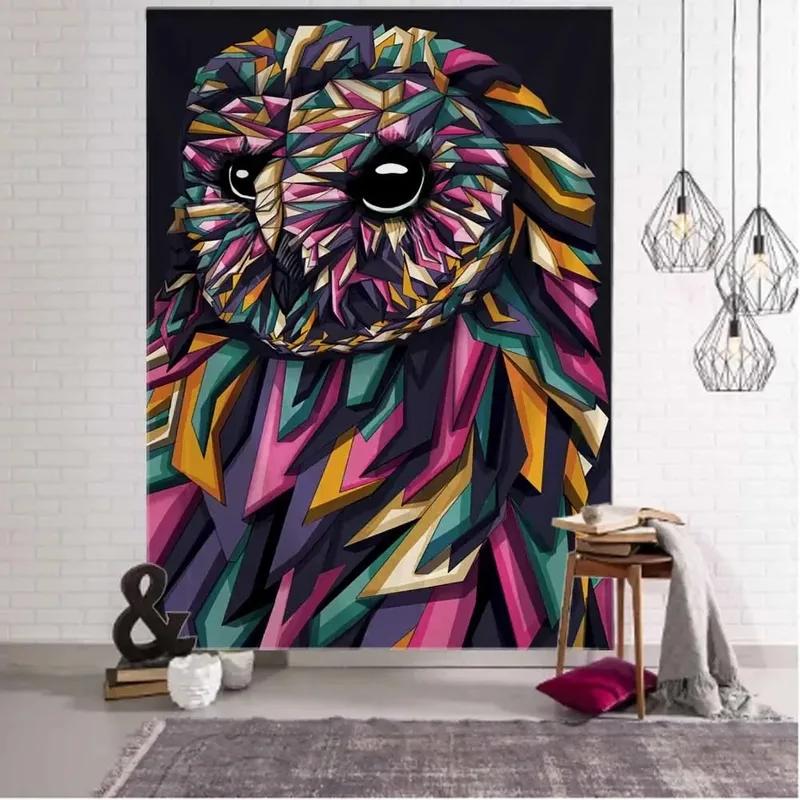 Owl Decorative Tapestry Office Living Room Decor Home Wall Tapestry
