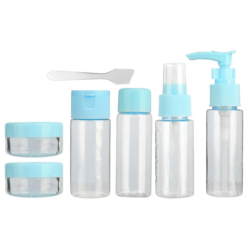 

7pcsCelsiusSet Portable Reusable Empty Makeup Spray Bottle Lotion Cream Container Kit (Pink)