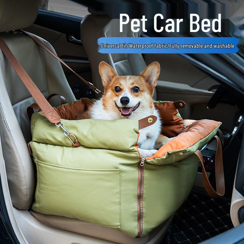 Portable Water-Resistant Pet Bed: Travel-Friendly Dog & Cat Nest, Dirt-Resistant, Removable, Washable.