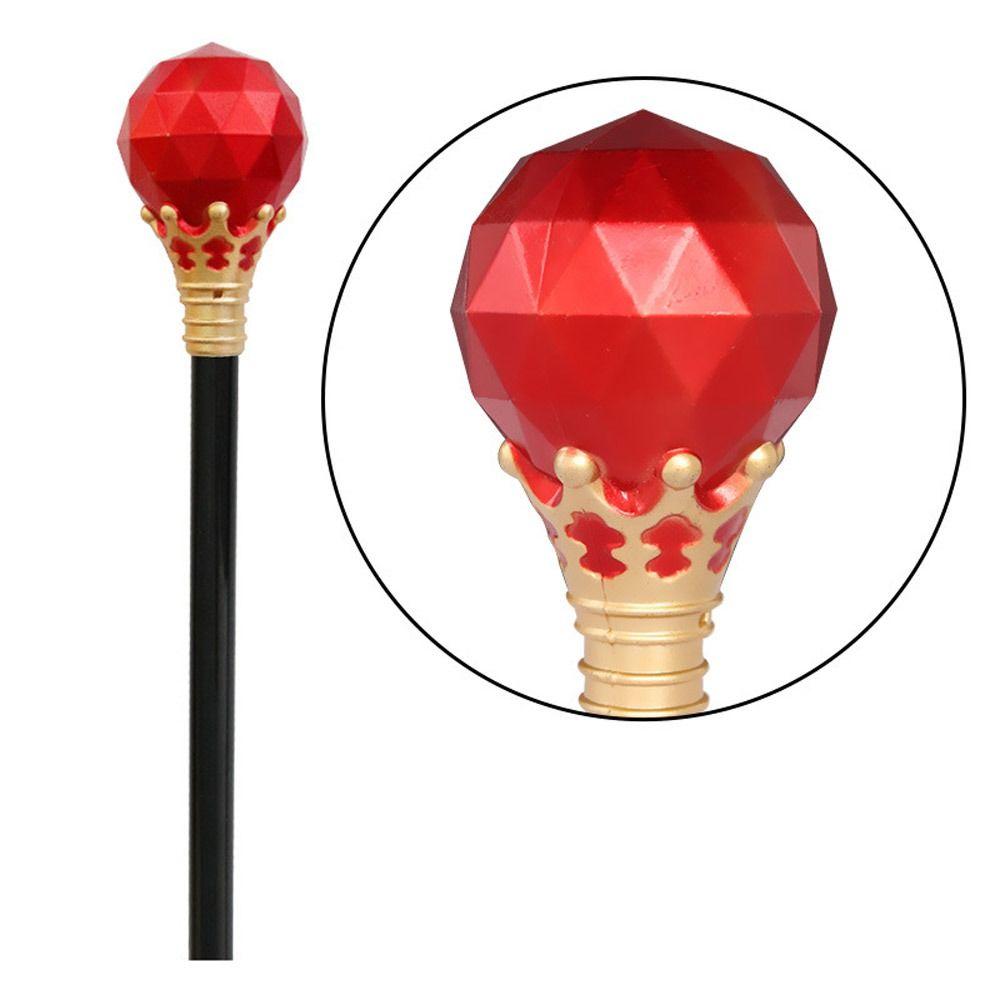 Plastic Princess Prince Cane Performance Hand Wand Exquisite King Queen Scepter  Gril