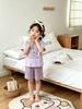 Children's Cartoon Cotton Short Sleeve Pajama Set - Unisex, Medium & Large