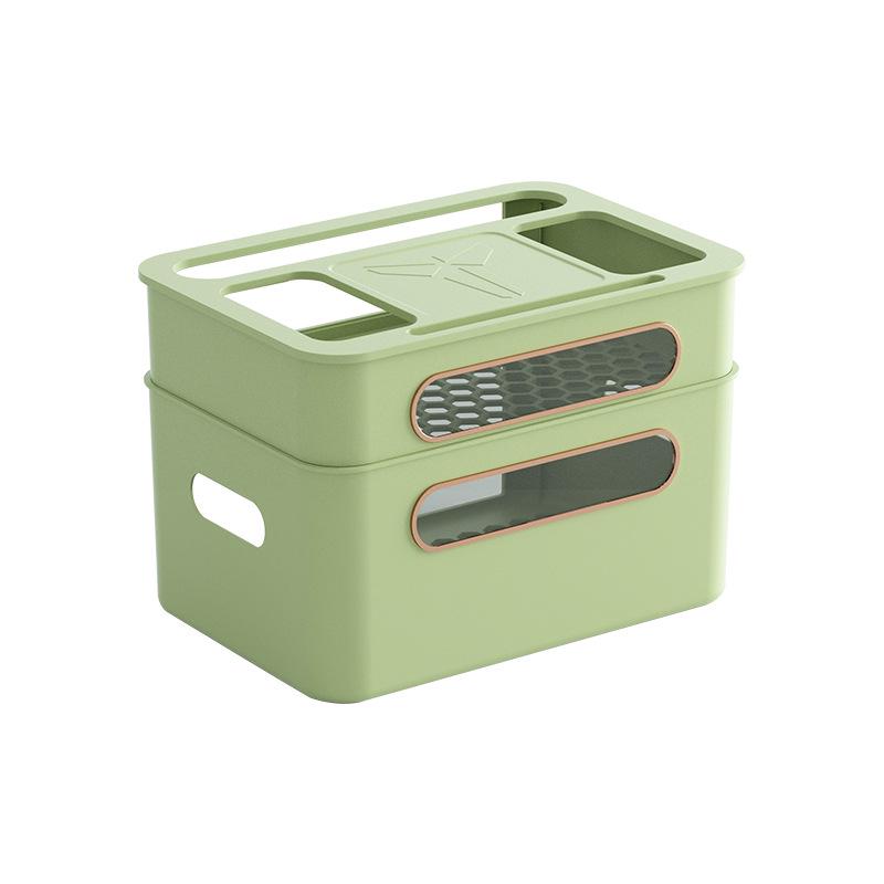 Wireless Router & TV Box Storage Organizer: Tidy Up Cables and Plugs On Your Desktop