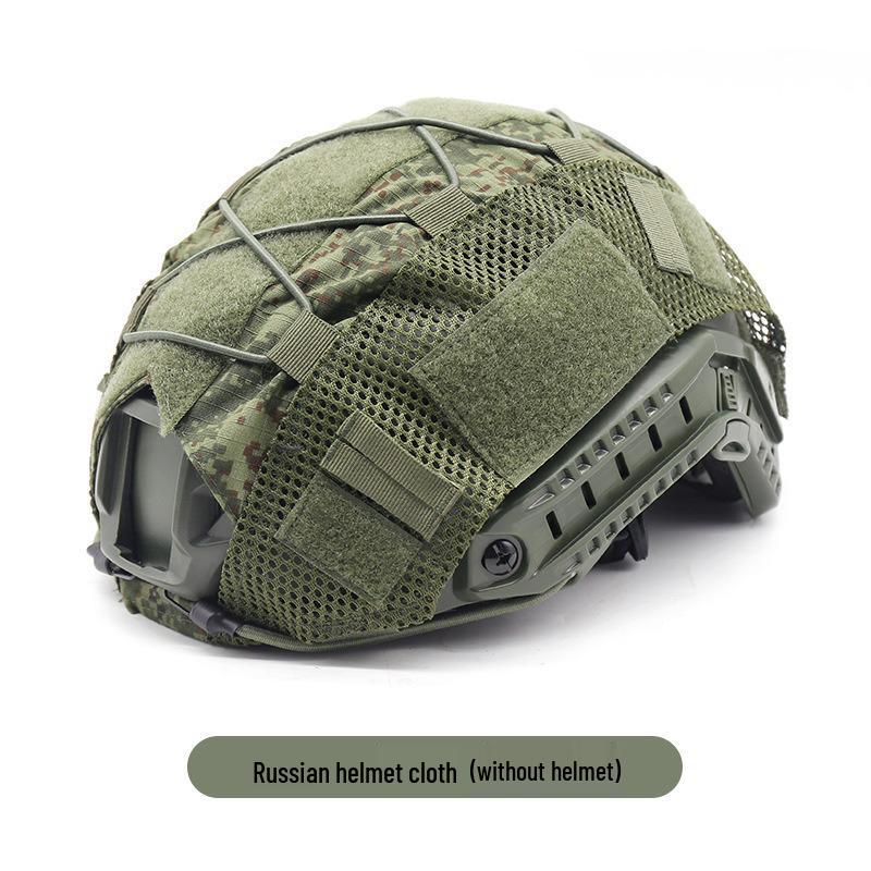 Fast Camouflage Tactical Helmet Cover with Elastic Rope for Outdoor Use