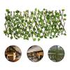 Retractable Artificial Privacy Fence Faux Ivy Leaf Hedges Fence Indoor Outdoor Garden Deck Balcony Screen Garden Home Decoration