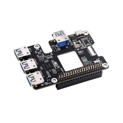 Raspberry Pi 5 PCIe To USB 3.2 Gen1 Hub, 1-to-4 High-Speed Expansion Board
