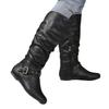 Winter new fashion boots women's trend low heel round head high boots large size women's shoes