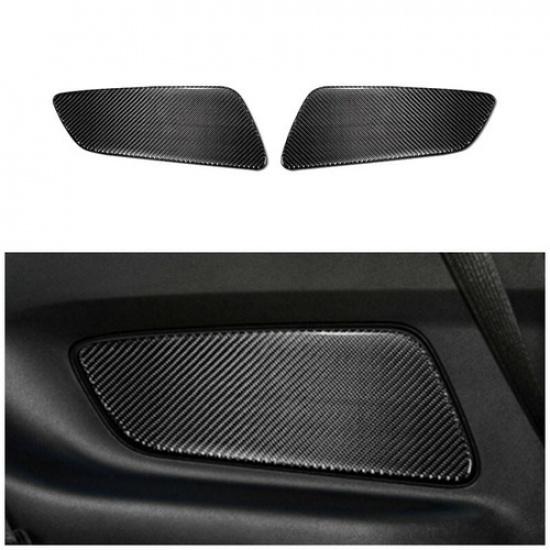 Carbon fiber Auto styling Car Rear Door Panel Cover Trim For Ford Mustang 15-21