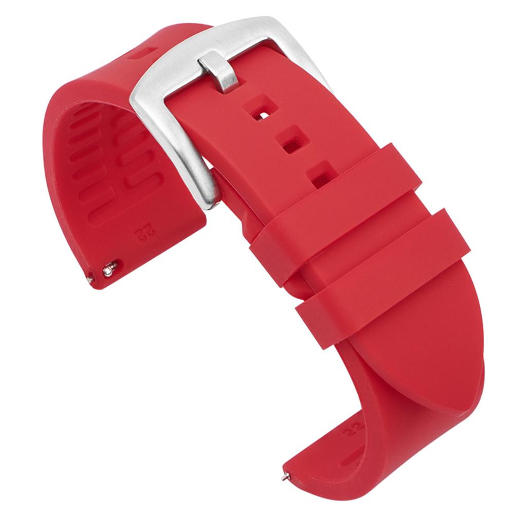 Silicone Strap Quick Release Watchband 18mm 19mm 20mm 21mm 22mm 24mm Waterproof Sport Rubber Band for Omega for Rolex Bracelet