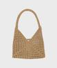 Slowslowly Fruits Handmade Crochet Raffia Shoulder Bag _ Beige