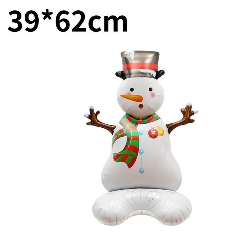 Standing Christmas Tree Aluminum Balloon Christmas Party Decoration Santa Claus Theme Decoration New Year Party Decoration