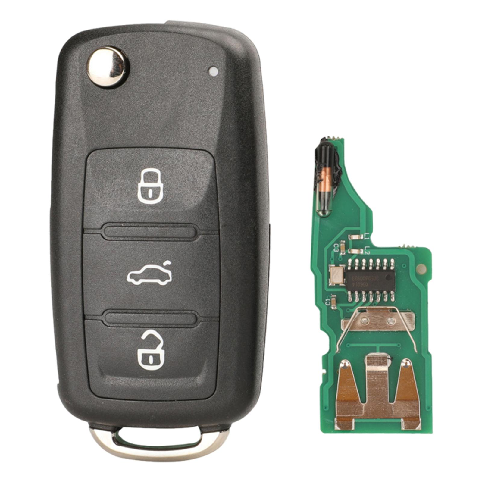 

2/3 Buttons Remote Car Key Fob ID48 Chip 433MHz Car Keyless Entry Remote Control for Volkswagen New Lavida Passat Sagitar