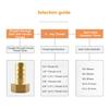 Female Thread Straight Pipe Connector (3/4") with 19mm Hose Brass Barb Tail - Fitting Joint Coupler Adapter