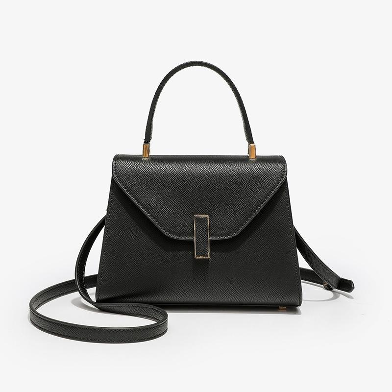Lychee Print Handbag Niche Design Fashion Simple Locking Hand Bill Shoulder Oblique Span Women's Large Capacity Bag