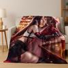 Cartoon Final Fantasy Sephiroth Cloud Tifa Game Flannel Blanket,Warm and Cozy Soft Throw Blanket for Home Bedroom Bed Sofa Kid