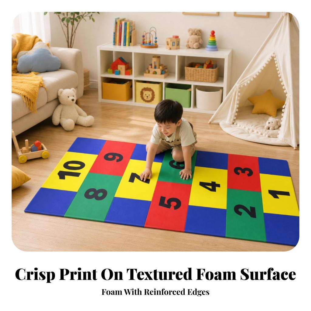 Foam Exercise Mat Safeguarding Children's Long-Lasting for Home Gym